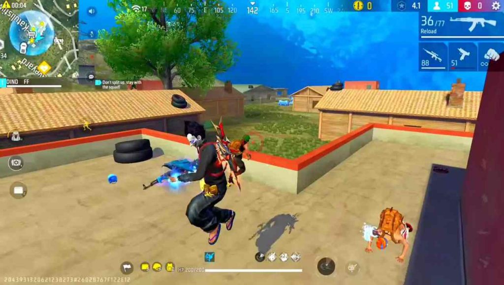 Download Free Fire Advance Server APK (OB Latest Version for Android) 4 Free fire running character compressed