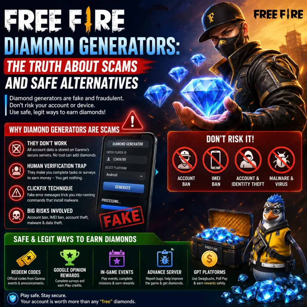 free fire diamond generators